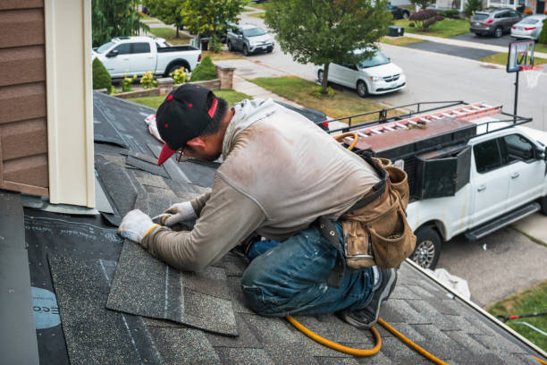 Professional Roofing technician working in Cherry Tree, PA